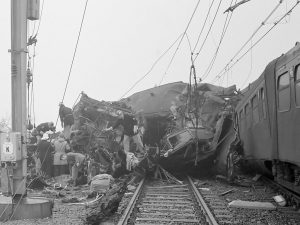ravage bij de treinramp bij Harmelen in 1962